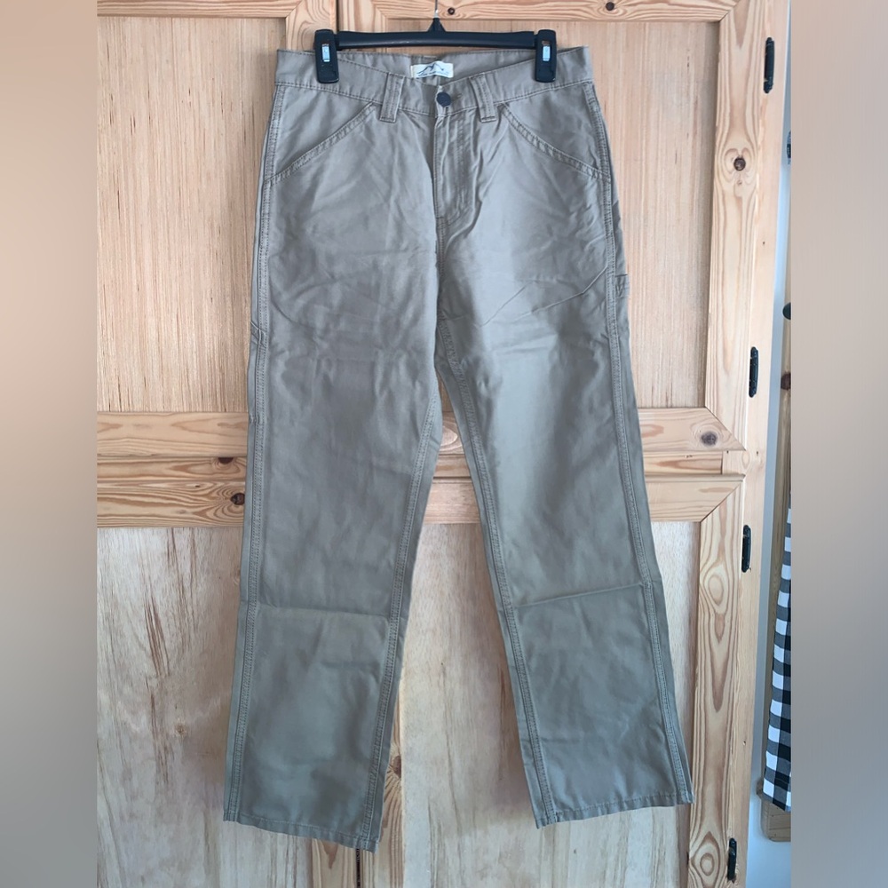 Blue Mountain RELAXED FIT NWT utility canvas jean pants size 30 x 32